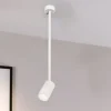 Faretti Da Soffitto-Gea Luce faretto con asta da soffitto bianco orientabile