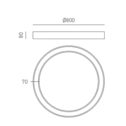 Plafoniere Moderne-Gea Luce flor plafoniera led 60w 3000k per soggiorno