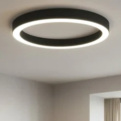 Plafoniere Moderne-Gea Luce flor plafoniera moderna led 80w 3000k forma ad anello