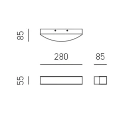Applique Da Parete-Gea Luce gap applique da parete per interni led 16w 4000k