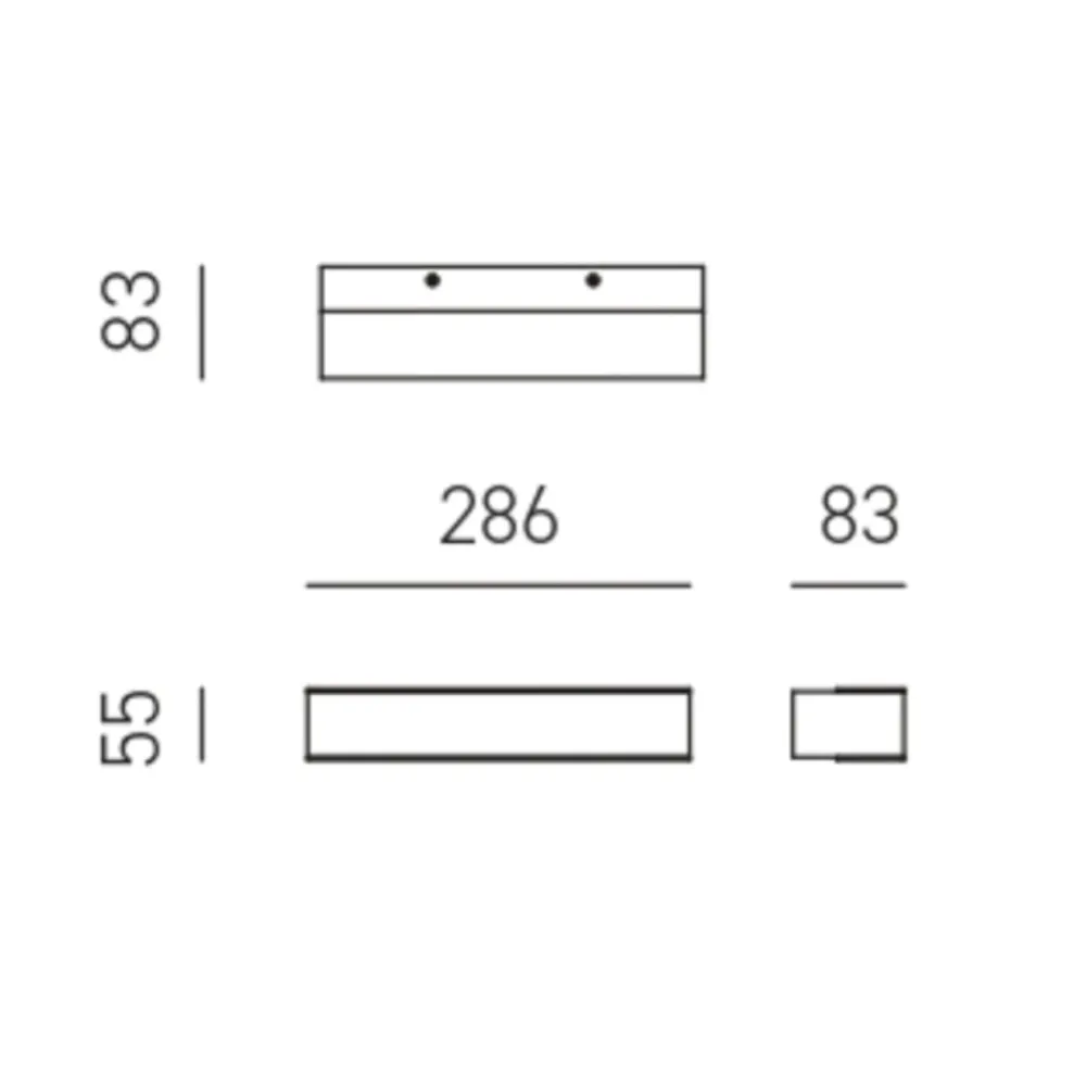 Applique Da Parete-Gea Luce gap applique da parete led 16w 4000k bianco moderno