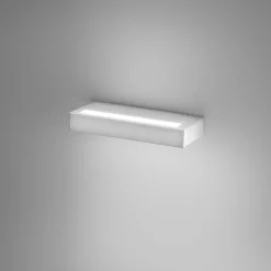 Applique Da Parete-Gea Luce gap applique da parete led 20w 3000k rettangolare bianco