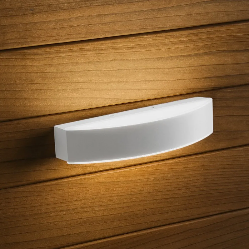 Applique Da Parete-Gea Luce gap applique da parete moderna led 20w 4000k bianco