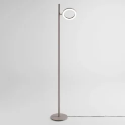 Lampade Da Terra-Gea Luce gpi lampada da terra led 3000k orientabile tortora