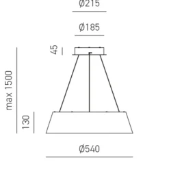 Lampadari Cucina-Gea Luce juliette lampadario cucina led 50w 3000k bianco rotondo