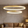 Lampadari Moderni-Gea Luce krizia lampadario moderno led 88w 3000k ad anelli