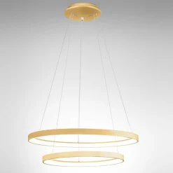 Lampadari Moderni-Gea Luce krizia lampadario moderno led 88w 3000k ad anelli