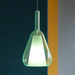 Lampade A Sospensione-Gea Luce lampada a sospensione per cucina colore verde