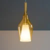 Lampade A Sospensione-Gea Luce lampada a sospensione ofelia in vetro ambra fume'