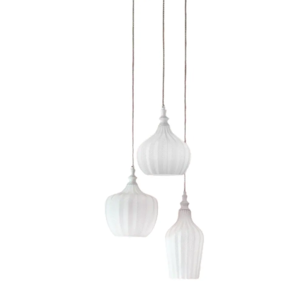 Lampadari Cucina-Gea Luce lampadario cucina cleofe bianco 3 luci