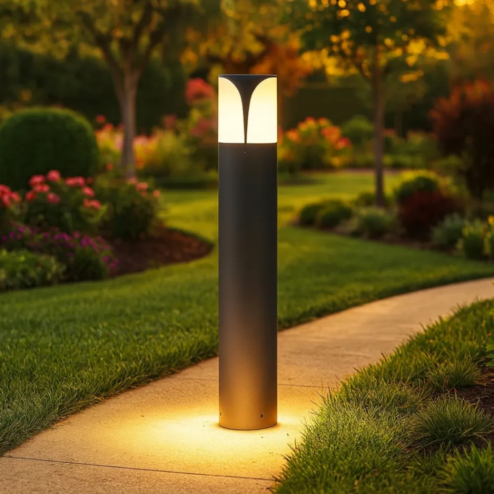 Lampioni Da Giardino-Gea Luce lampioncino da giardino ip44 antracite h50 cm