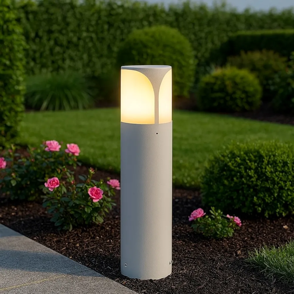 Lampioni Da Giardino-Gea Luce lampioncino da giardino ip44 bianco h30 cm