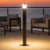 Lampioni Da Giardino-Gea Luce lampioncino da giardino ip44 antracite h80 cm