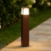 Lampioni Da Giardino-Gea Luce lampione da giardino ip44 marrone h50 cm