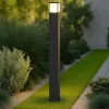 Lampioni Da Giardino-Gea Luce lampione da giardino ip44 antracite h80 cm