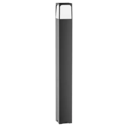 Lampioni Da Giardino-Gea Luce lampione da giardino ip44 antracite h80 cm