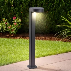 Lampioni Da Giardino-Gea Luce lampione da giardino led 13w 4000k antracite ip65 h80 cm