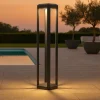 Lampioni Da Giardino-Gea Luce lampione da giardino led 13w antracite ip65 4000k h80 cm