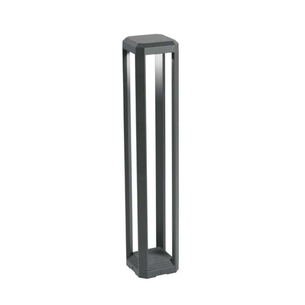 Lampioni Da Giardino-Gea Luce lampione da giardino led 13w antracite ip65 4000k h80 cm