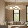 Lampadari Moderni-Gea Luce luna lampadario moderno tortora