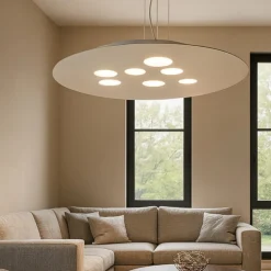 Lampadari Moderni-Gea Luce luna lampadario moderno tortora