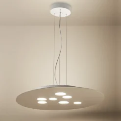 Lampadari Moderni-Gea Luce luna lampadario moderno tortora