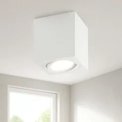 Faretti Da Soffitto-Gea Luce notus faretto bianco da soffitto orientabile