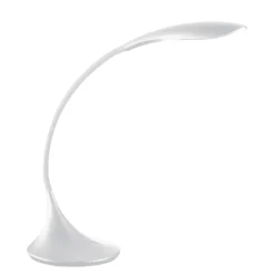 Lampade Da Tavolo-Gea Luce nunki lampada da scrivania led moderna bianca