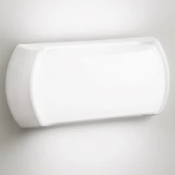 Applique Da Esterno-Gea Luce nut applique da esterno bianco led 12w 4000k