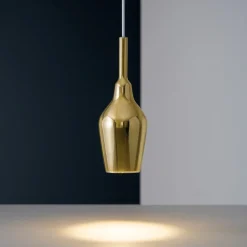 Lampade A Sospensione-Gea Luce ofelia lampada a sospensione portalampada vetro colore oro