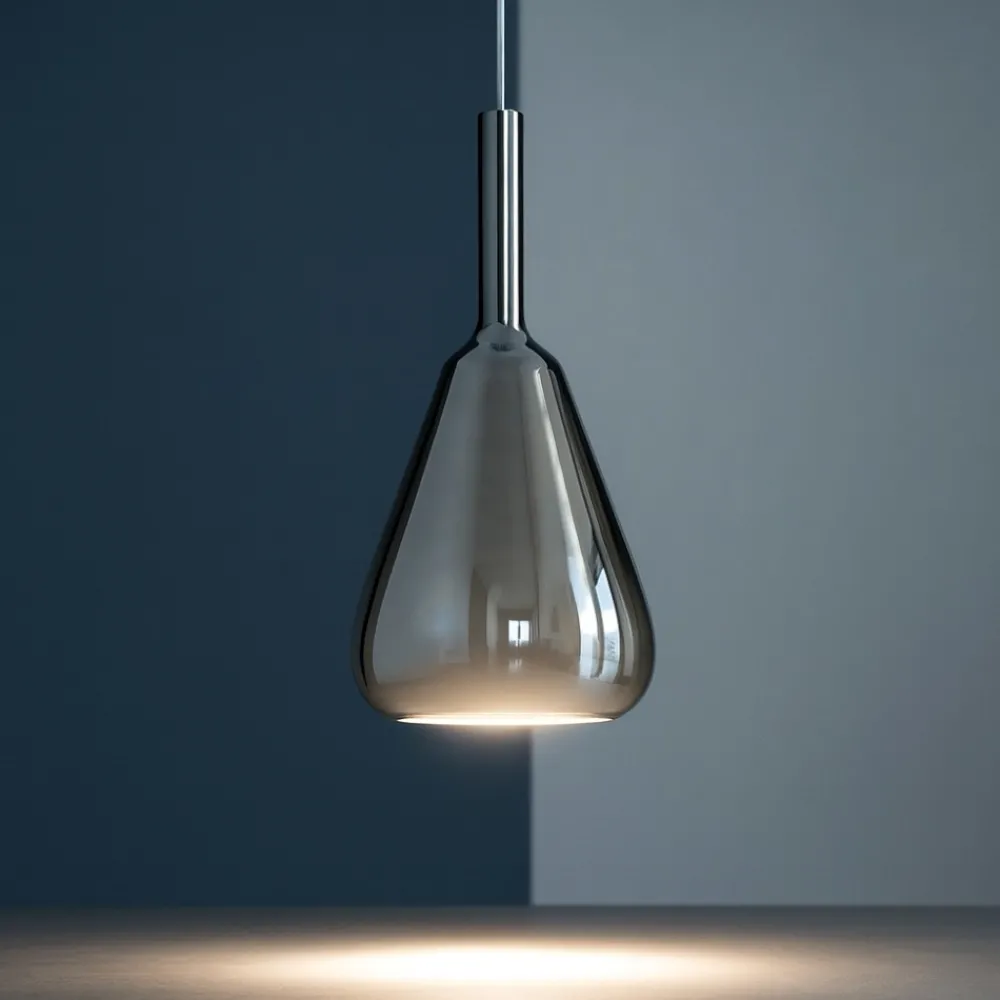 Lampade A Sospensione-Gea Luce ofelia lampada a sospensione per tavolo cucina colore cromo