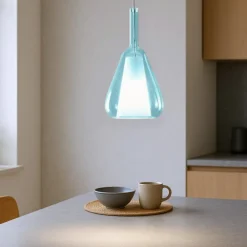 Lampade A Sospensione-Gea Luce ofelia lampada a sospensione per cucina moderna colore blu