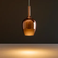 Lampade A Sospensione-Gea Luce ofelia lampada a sospensione per tavolo cucina colore rame