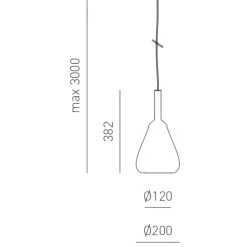 Lampade A Sospensione-Gea Luce ofelia lampada a sospensione per isola cucina in vetro