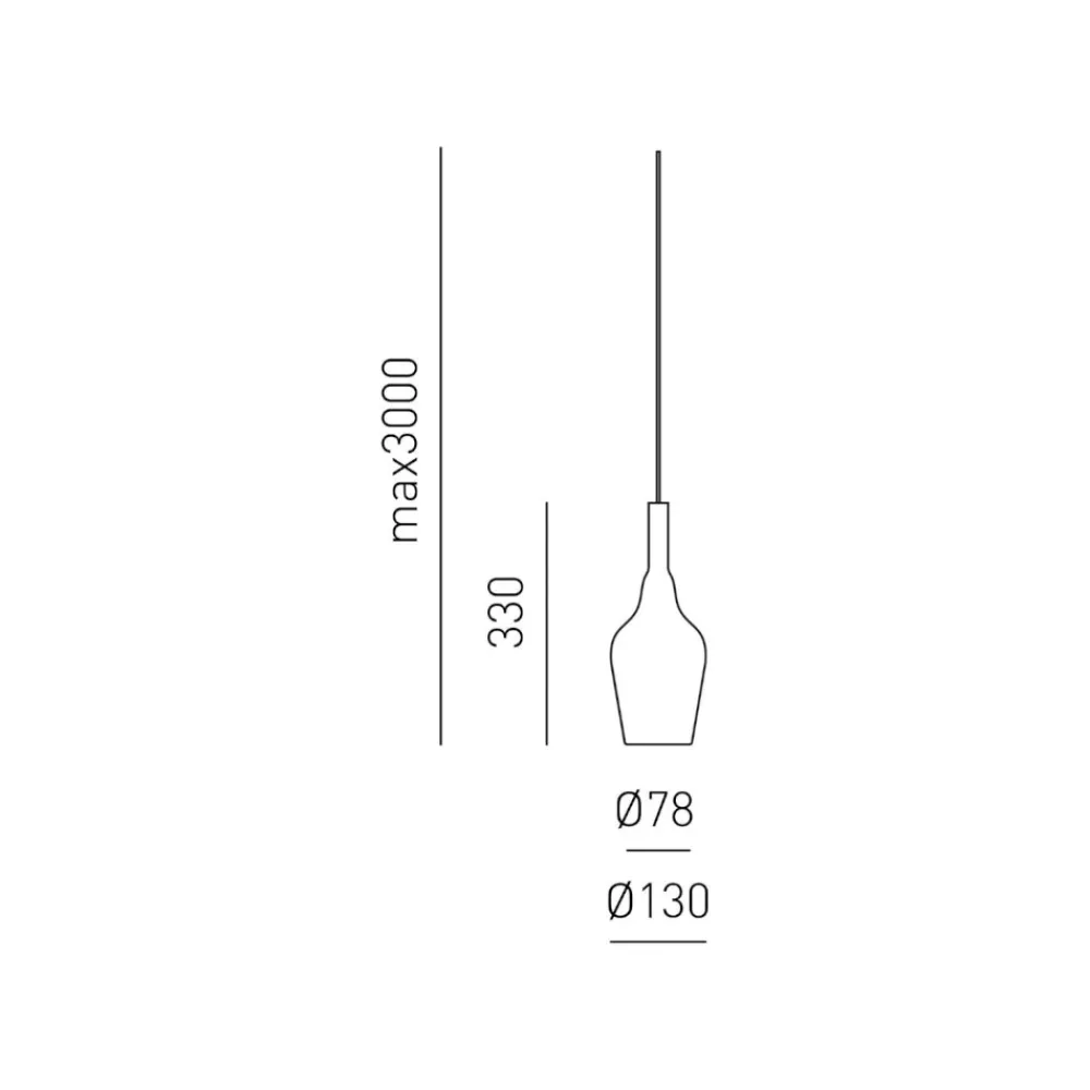 Lampade A Sospensione-Gea Luce ofelia lampada a sospensione per comodino