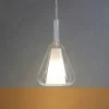 Lampade A Sospensione-Gea Luce ofelia lampada a sospensione vetro trasparente