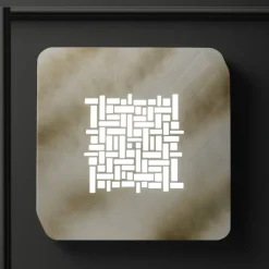 Plafoniere Moderne-Gea Luce pixel plafoniera moderna led 56w 3000k quadrata per salotto