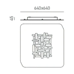 Plafoniere Moderne-Gea Luce pixel plafoniera moderna led 56w 3000k quadrata per salotto