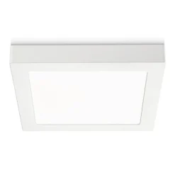 Plafoniere Moderne-Gea Luce plafoniera bianca moderna led 18w 4000k