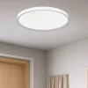 Plafoniere Moderne-Gea Luce plafoniera bianca rotonda led 24w da 3000k a 6000k
