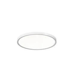 Plafoniere Moderne-Gea Luce plafoniera bianca rotonda led 24w da 3000k a 6000k
