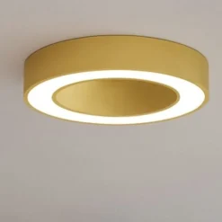 Plafoniere Moderne-Gea Luce plafoniera flor led 30w 3000k colore oro