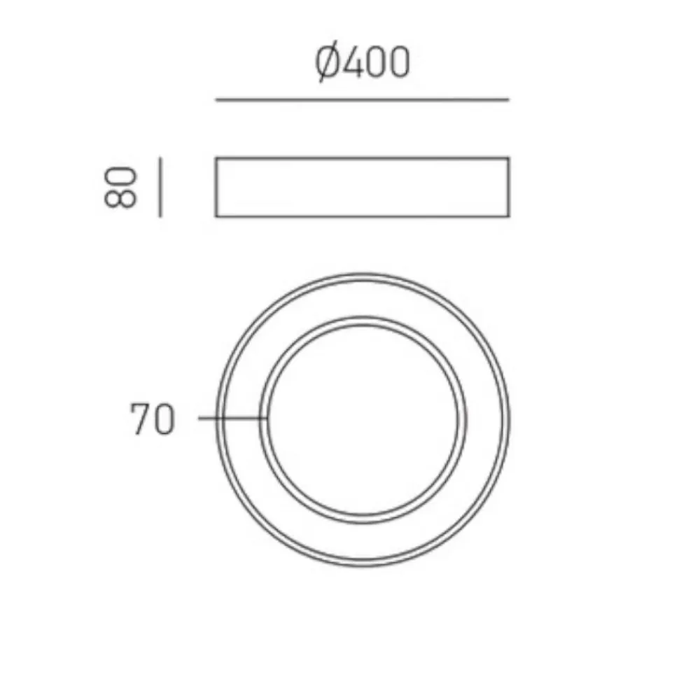 Plafoniere Moderne-Gea Luce plafoniera flor led 30w 3000k colore oro