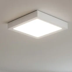 Plafoniere Moderne-Gea Luce plafoniera led 3000k bianco quadrato