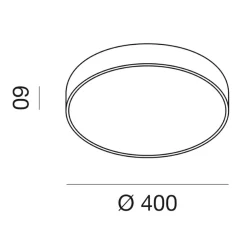 Plafoniere Moderne-Gea Luce plafoniera led 3000k tonda sottile