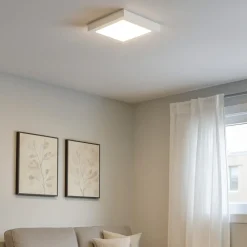 Plafoniere Moderne-Gea Luce plafoniera led 12w 4000k quadrato da soffitto