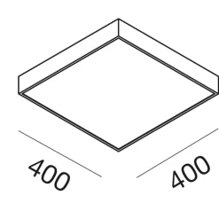 Plafoniere Moderne-Gea Luce plafoniera moderna led 40w 4000k bianca sottile