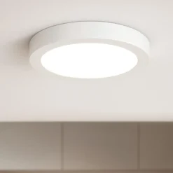Plafoniere Moderne-Gea Luce plafoniera moderna led 12w 4000k bianco da soffitto