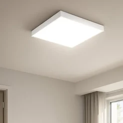 Plafoniere Moderne-Gea Luce plafoniera quadrata moderna led 40w 3000k bianca