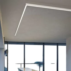 Strisce Led-Gea Luce profilo 2mt nero plafone per strip led max 30mm